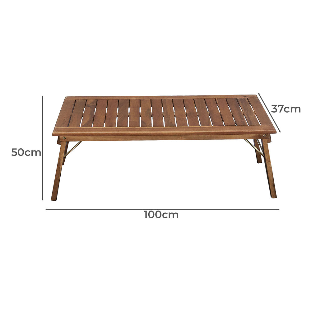 Kiara 4 Seater Acacia Wood Outdoor Lounge Set