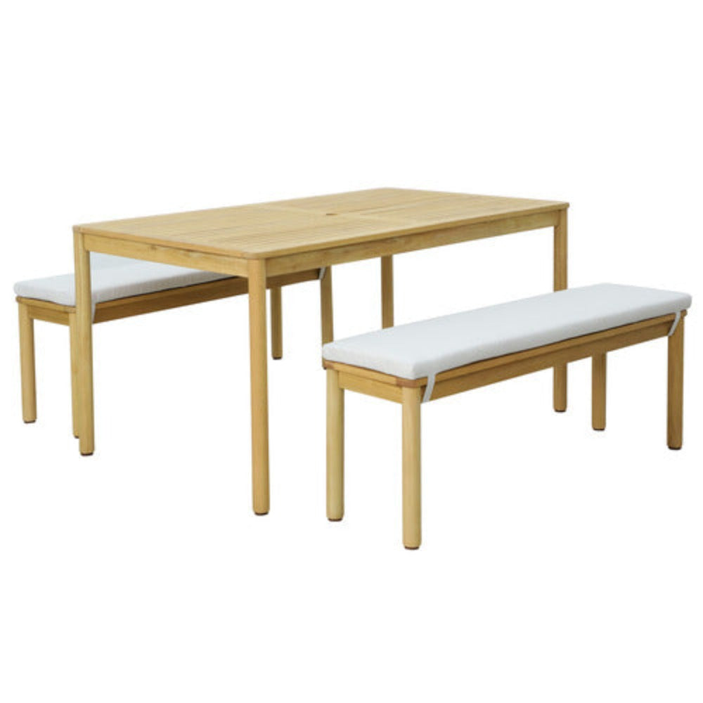 Tansy 4 Seater Dining Table & Bench Set