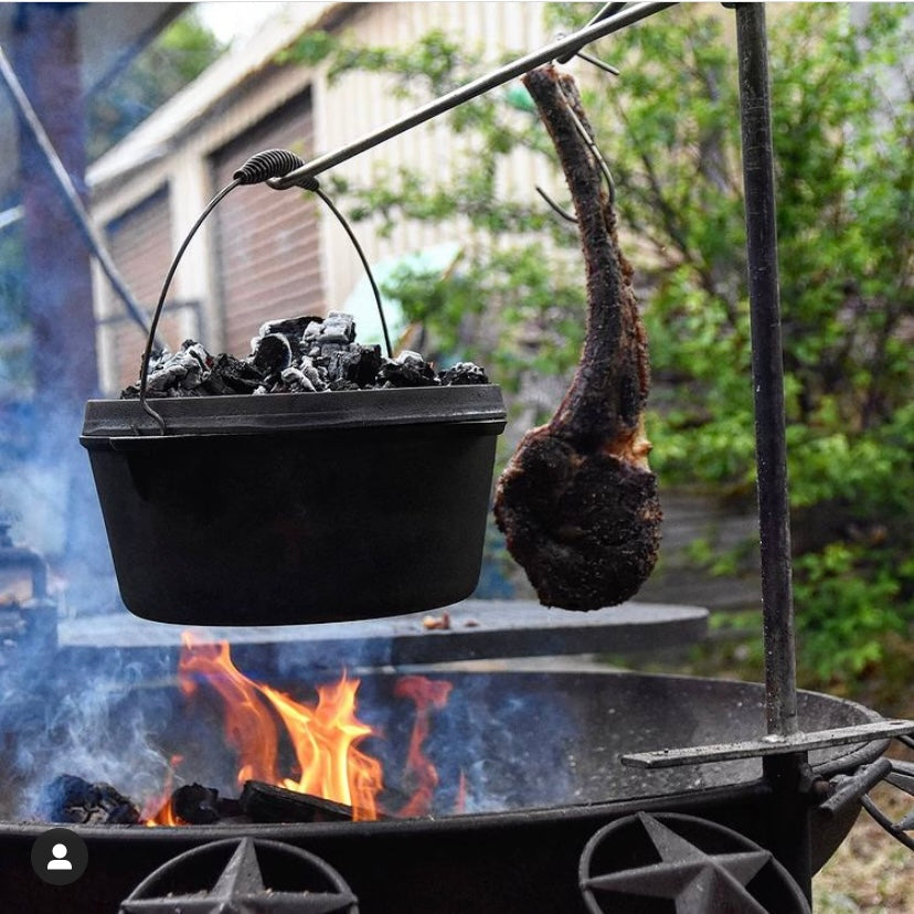 Sunset BBQ Firepit Charcoal & Spit - 100 & 120cms