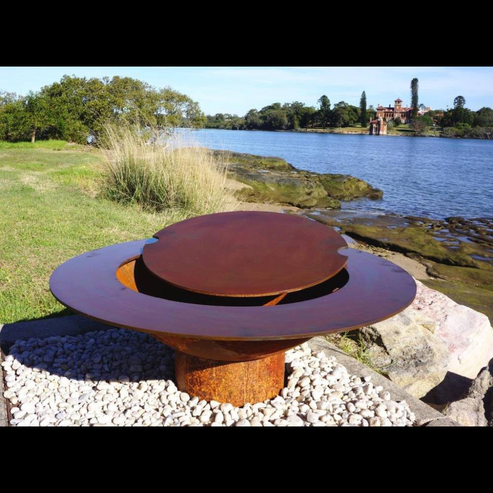 The Osaka Firepit-Coffee Table-Hotplate-Grill