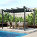 Bergamo Pergola with Retractable Canopy Cover