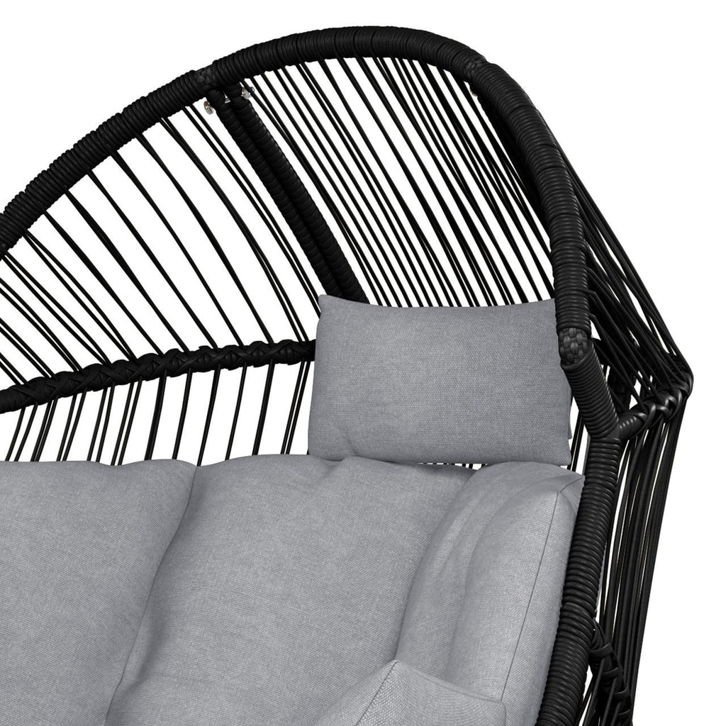 Liliana PE Rattan Outdoor Egg Chair w/ Stool