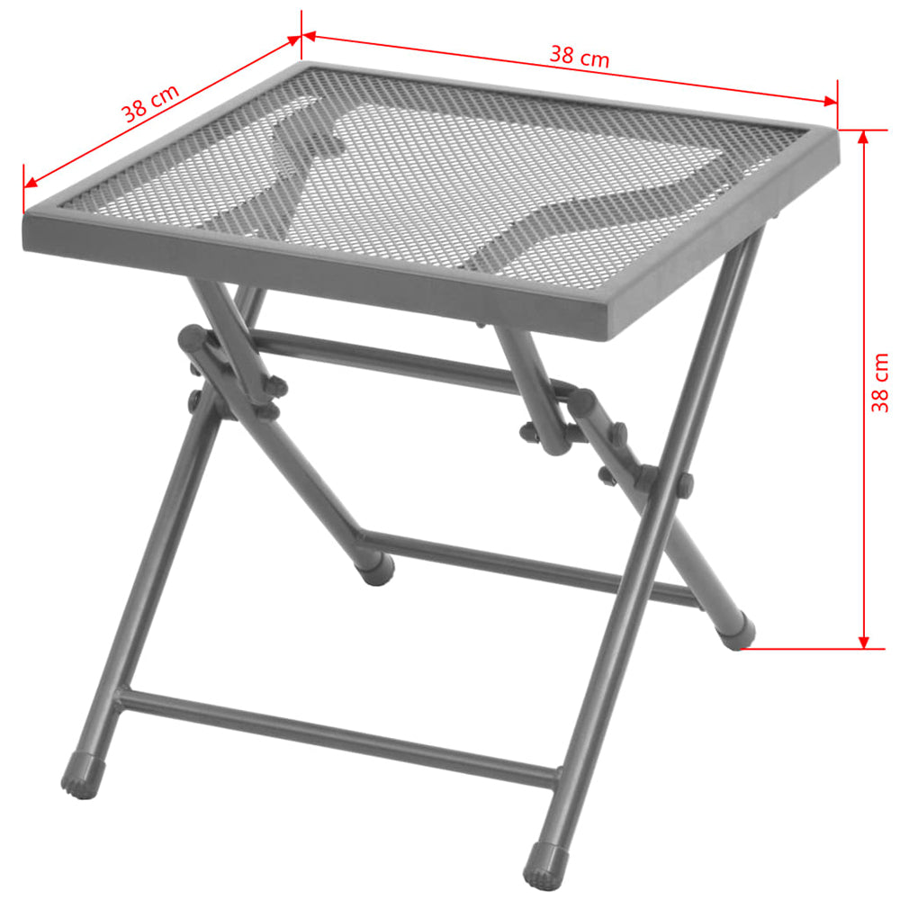 Carrera Set : 2 Steel Mesh Sun Loungers w/Table