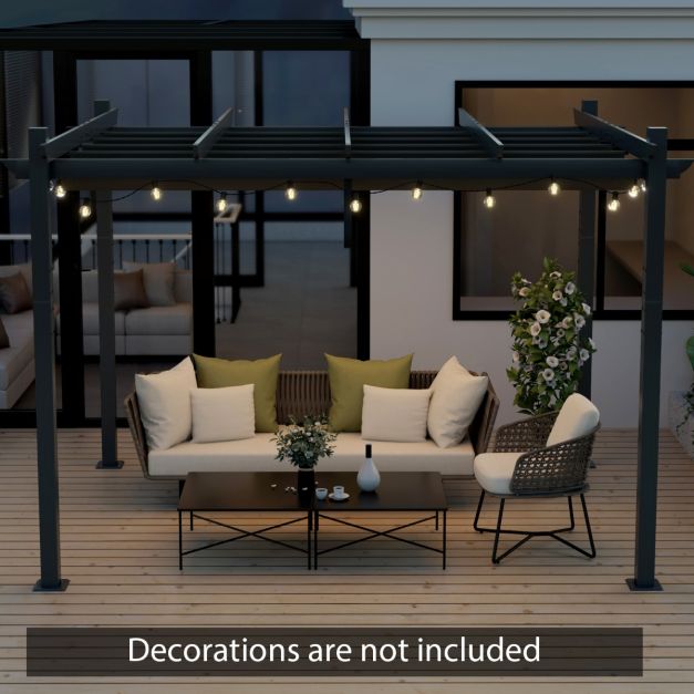 Bergamo Pergola with Retractable Canopy Cover