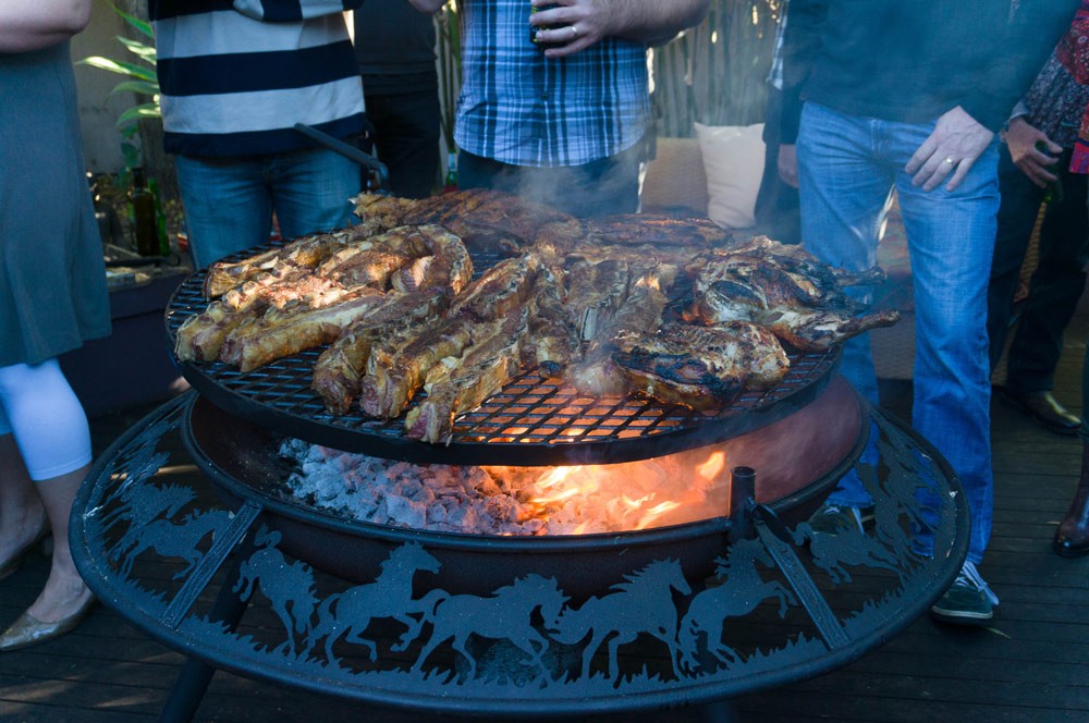 Sunset BBQ Firepit Charcoal & Spit - 100 & 120cms