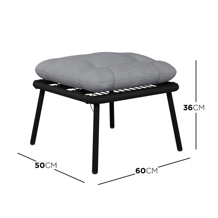 Liliana PE Rattan Outdoor Egg Chair w/ Stool