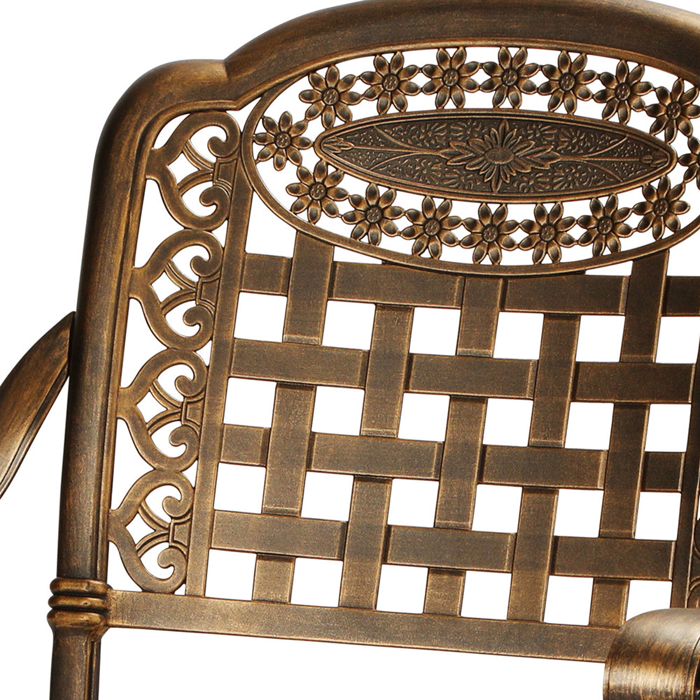 Asha 3pc Aluminium Outdoor Bistro Set