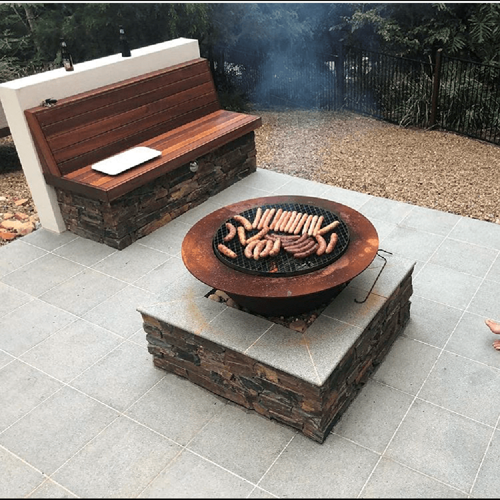 The Osaka Firepit-Coffee Table-Hotplate-Grill