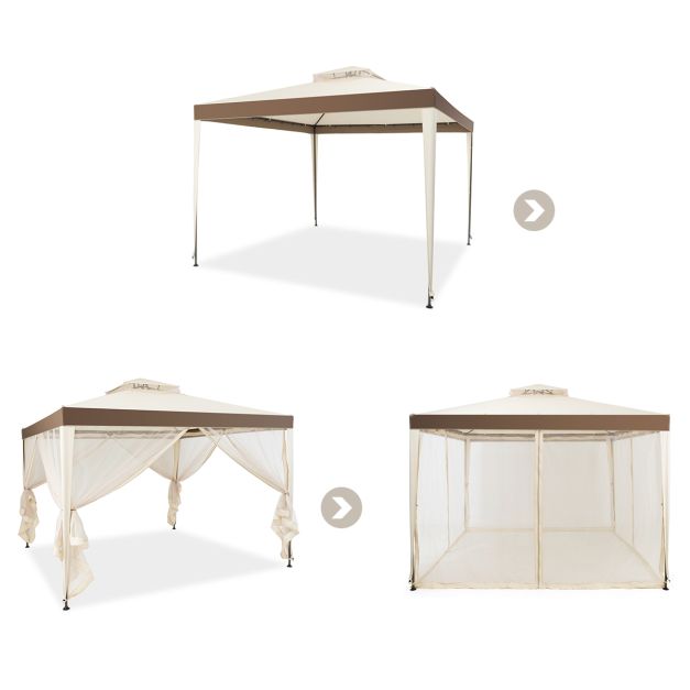 Socorro 3M X 3M Outdoor Canopy Gazebo w/Mosquito Netting