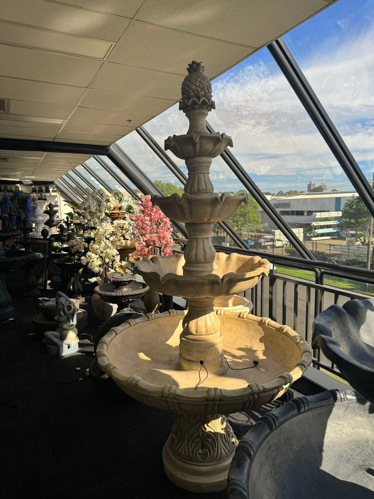 Empressa Ivory Stone Effect 5-Tier Fountain