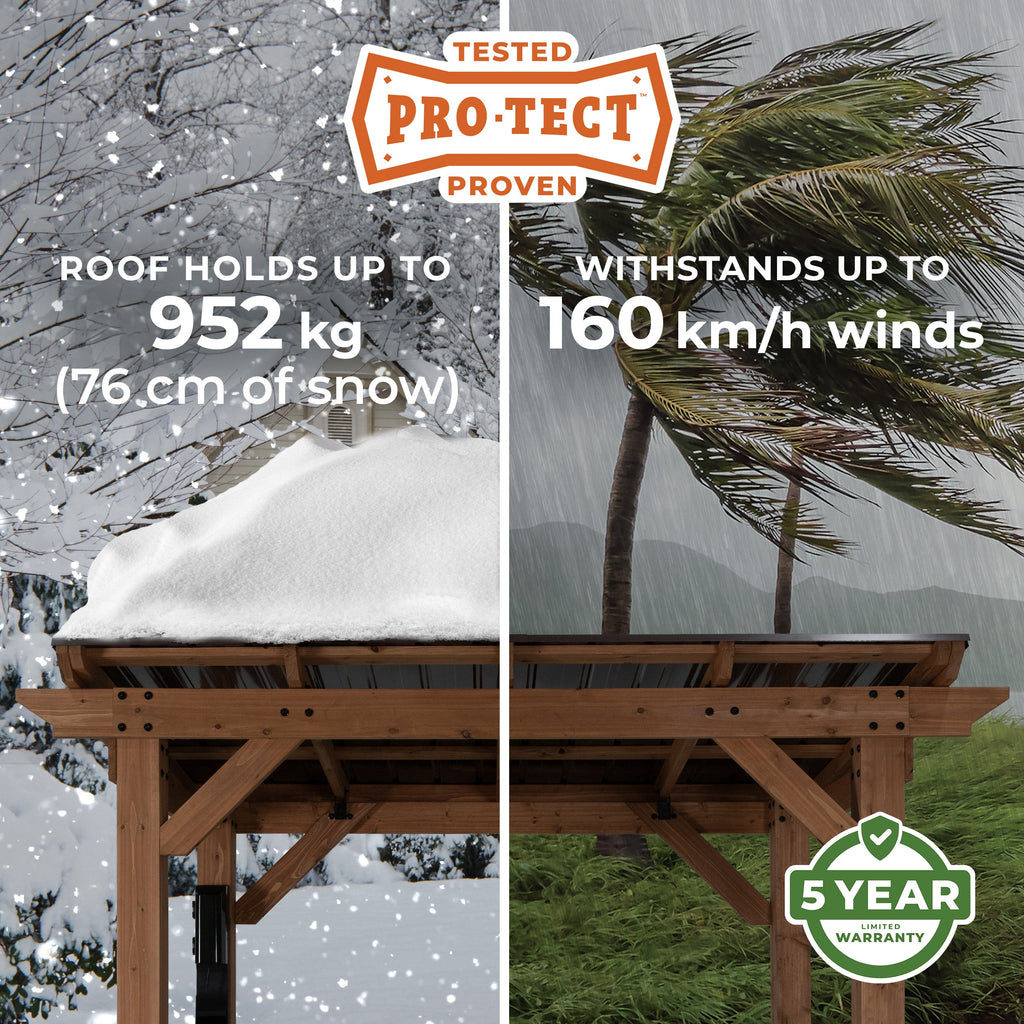 Cesare Cedar WoodBarbecue Gazebo