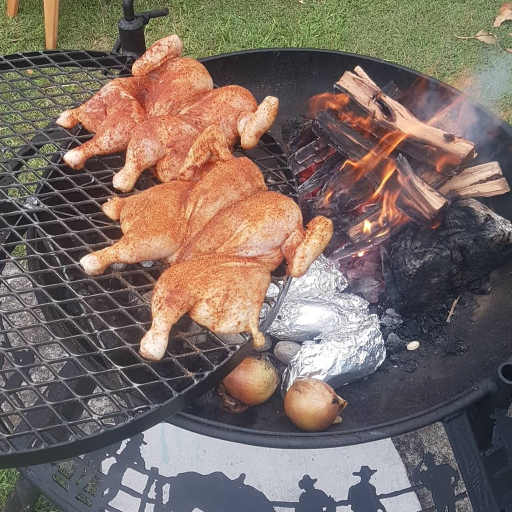 Sunset BBQ Firepit Charcoal & Spit - 100 & 120cms