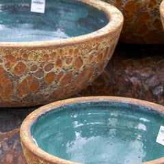 Porto Lotus Water Bowl – Rust
