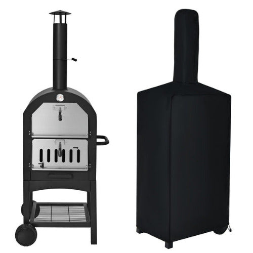 Freya 3-in-1 Wood Gured Portable Pizza Oven/Grill/Smooker