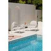 Nunzia 2 Seater Armchair & Table Set