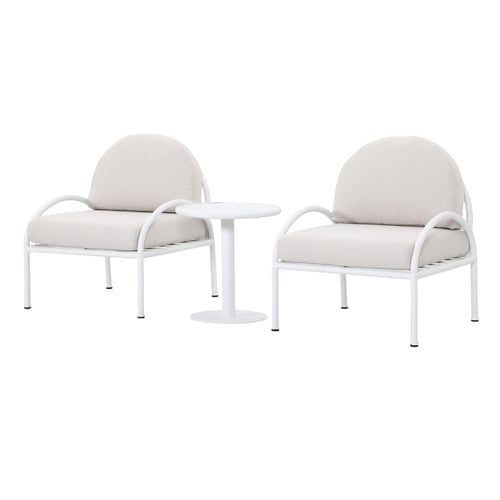 Nunzia 2 Seater Armchair & Table Set
