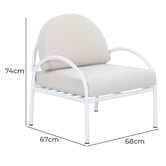 Nunzia 2 Seater Armchair & Table Set