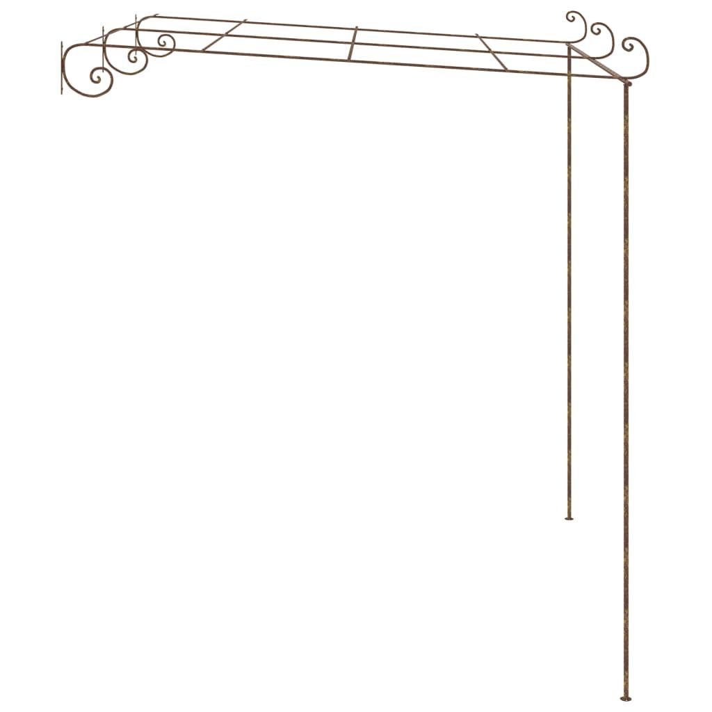 Ravi Garden Pergola Antique Brown 3x3x2.5 m Iron. 3 Sizes