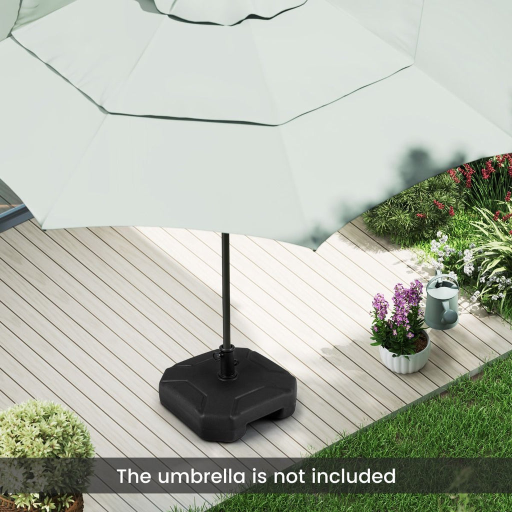 Round & Square Resin Umbrella Bases w/Lockable Wheels