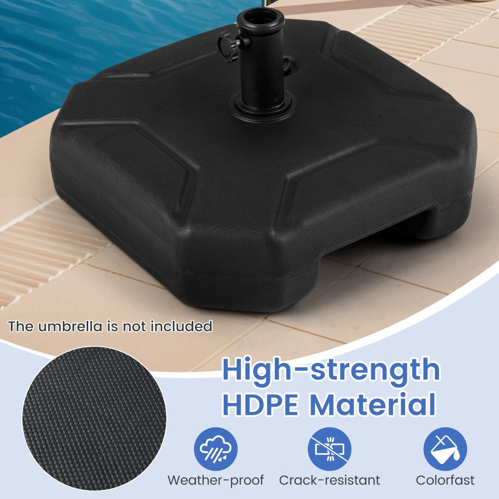 Round & Square Resin Umbrella Bases w/Lockable Wheels
