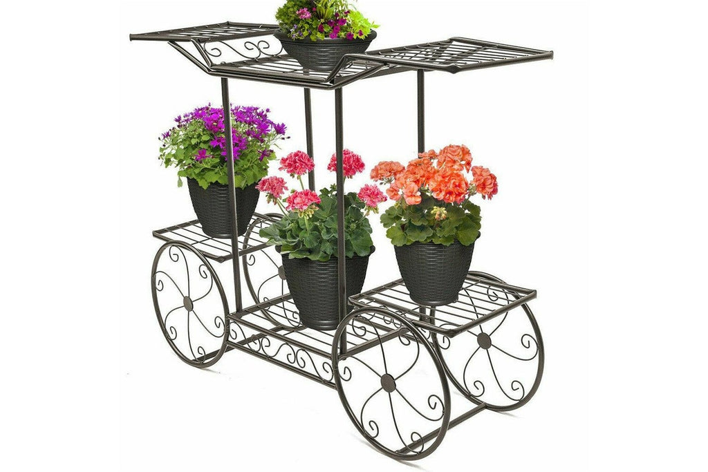 Isolde 6 Tier Garden Cart Stand & Flower Pot Plant Holder