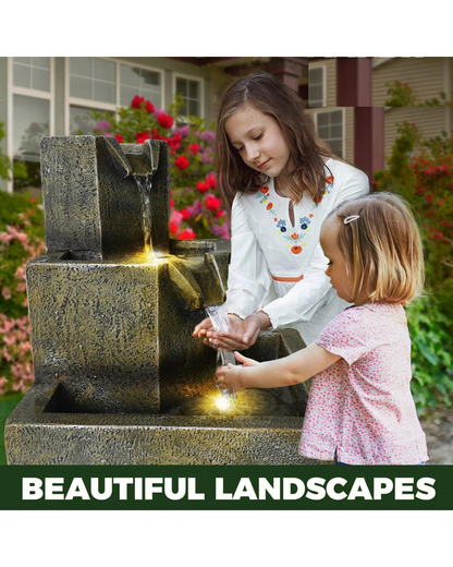 Orion Solar 3 Tier Fountain/Birdbath