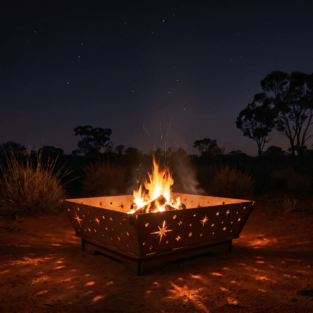 Starscape Warp Proof 9 Piece Open Firepit