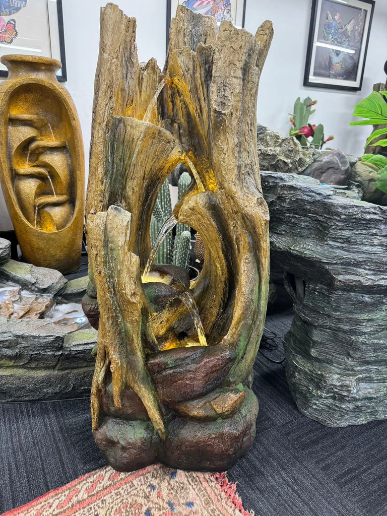 Electra River Driftwood Fountain w/LED