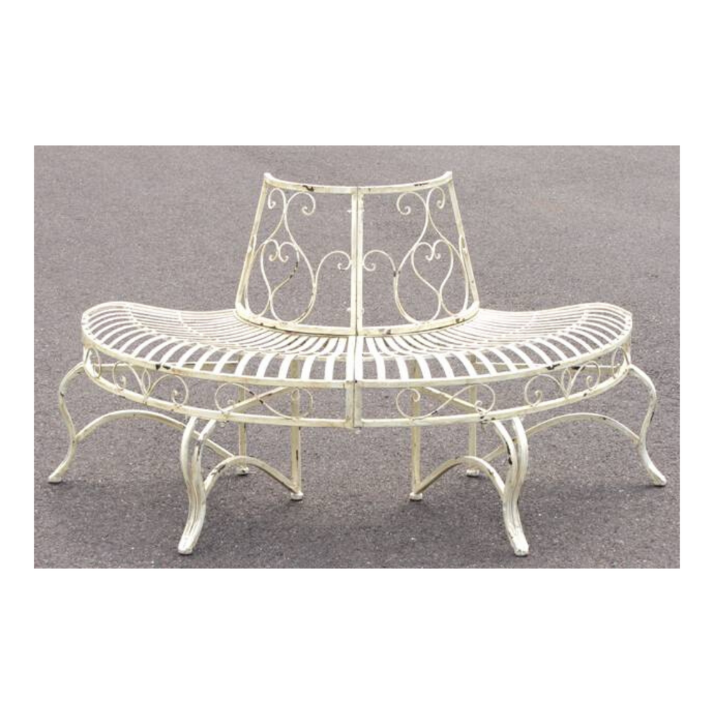 Belforte Tree Surround - Distressed Antique Cream