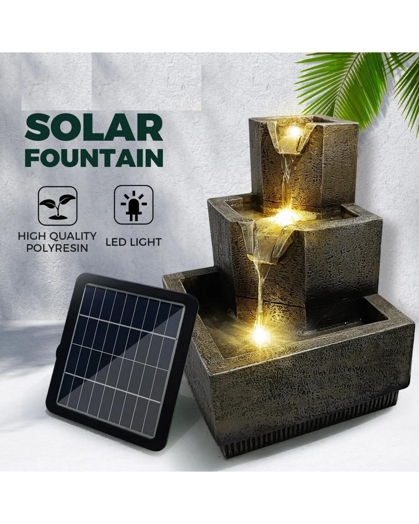 Orion Solar 3 Tier Fountain/Birdbath