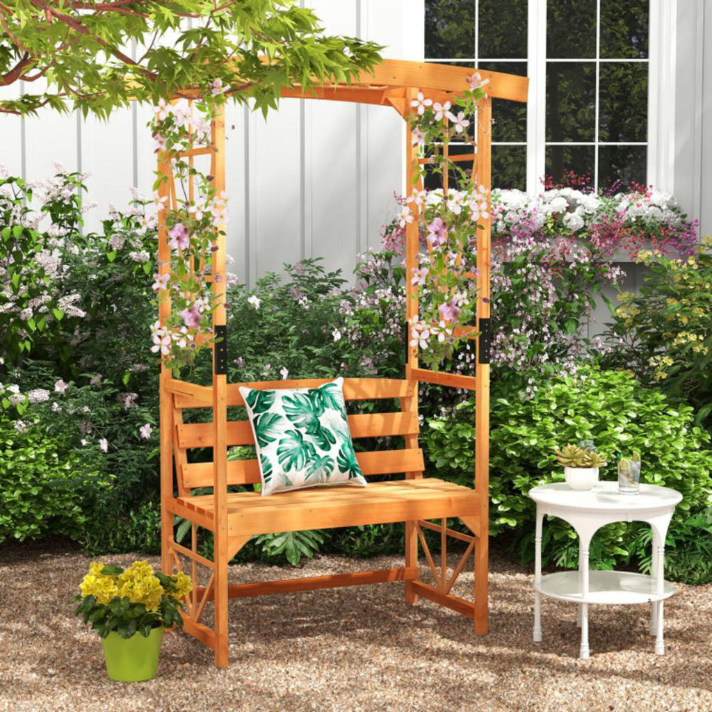 Roma Garden Bench/Arbour with Bench
