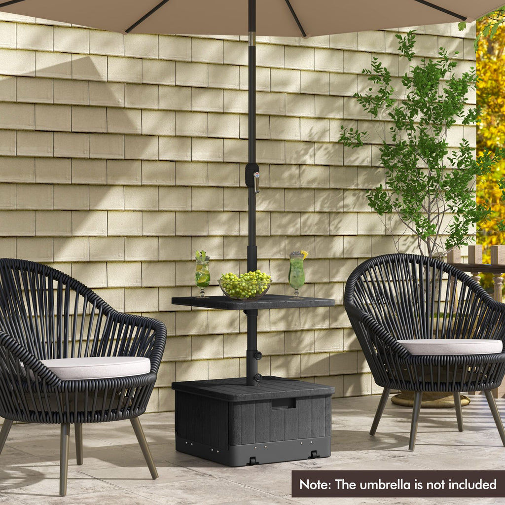 PatioJoy Fillable Umbrella Base w/Tray & Weighted Bag