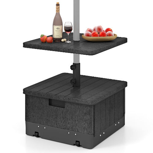 PatioJoy Fillable Umbrella Base w/Tray & Weighted Bag