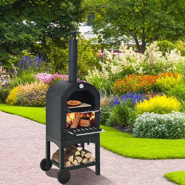 Freya 3-in-1 Wood Gured Portable Pizza Oven/Grill/Smooker
