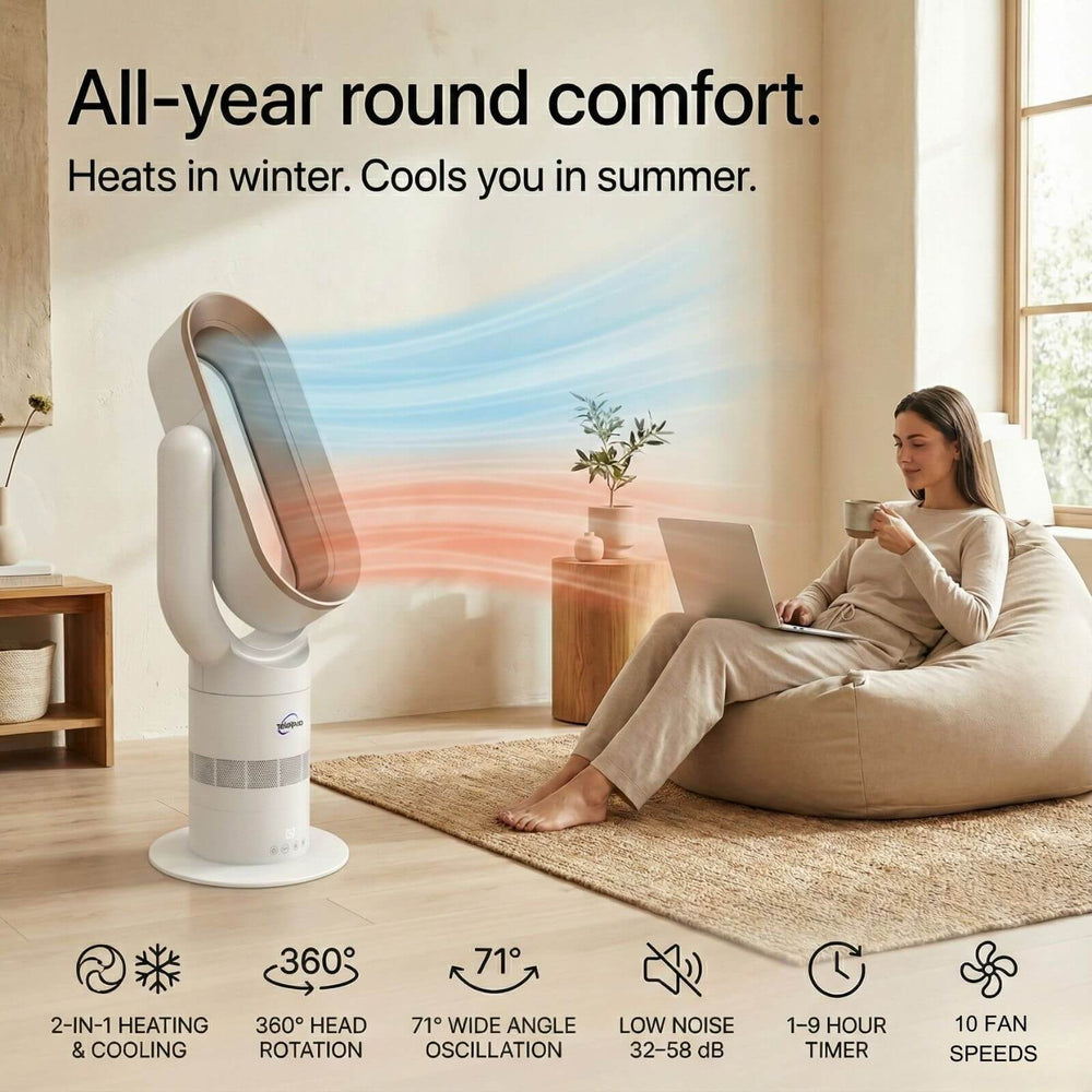 Breeze Dual Hot & Cold Bladeless Space Heater 1650W