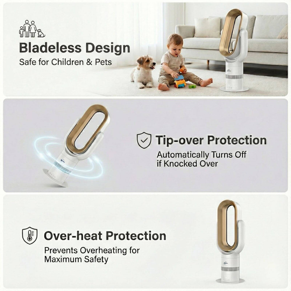Breeze Dual Hot & Cold Bladeless Space Heater 1650W