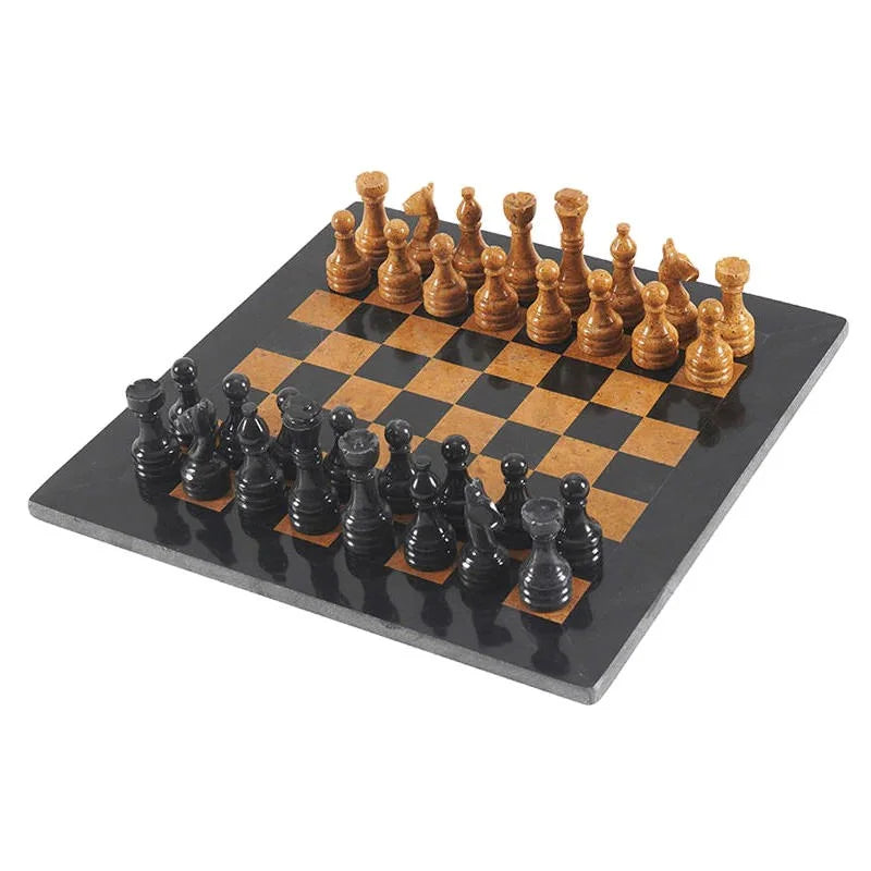 Archaia Marble Chess Set, 30cm, White / Black