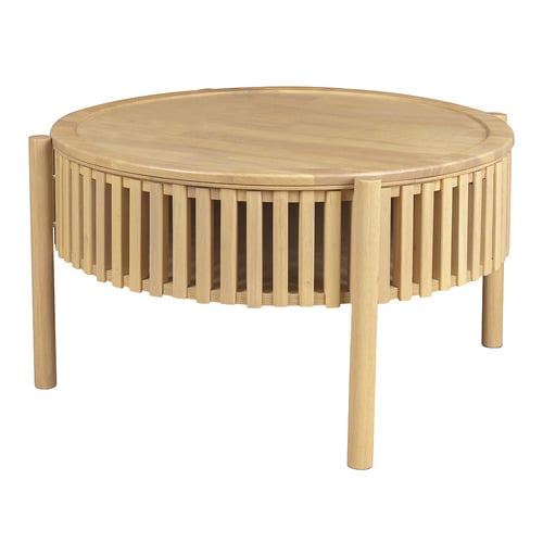Montez Round Rubberwood Coffee Table