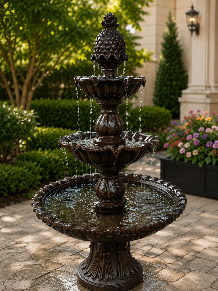 Arenzano Stone Effect 5-Tier Electric Powered Fountain