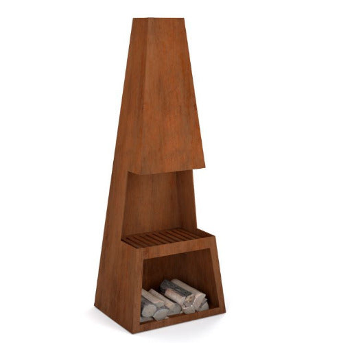 Sella Steel Pinnacle Chiminea/Fire Place & Grill