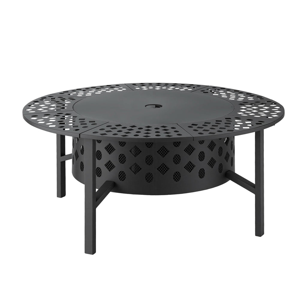 Falda BBQ/Charcoal Smoker, Portable Mesh Firepit & Fireplace