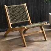 Revere Acacia Wood Outdoor Lounge Chair