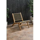 Revere Acacia Wood Outdoor Lounge Chair