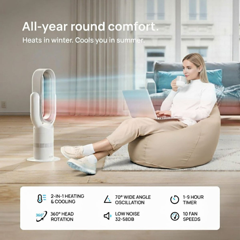 Breeze Dual Hot & Cold Bladeless Space Heater 1650W
