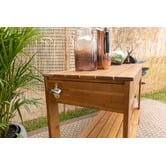 Sonoma Wooden Outdoor Bar Table with Storage
