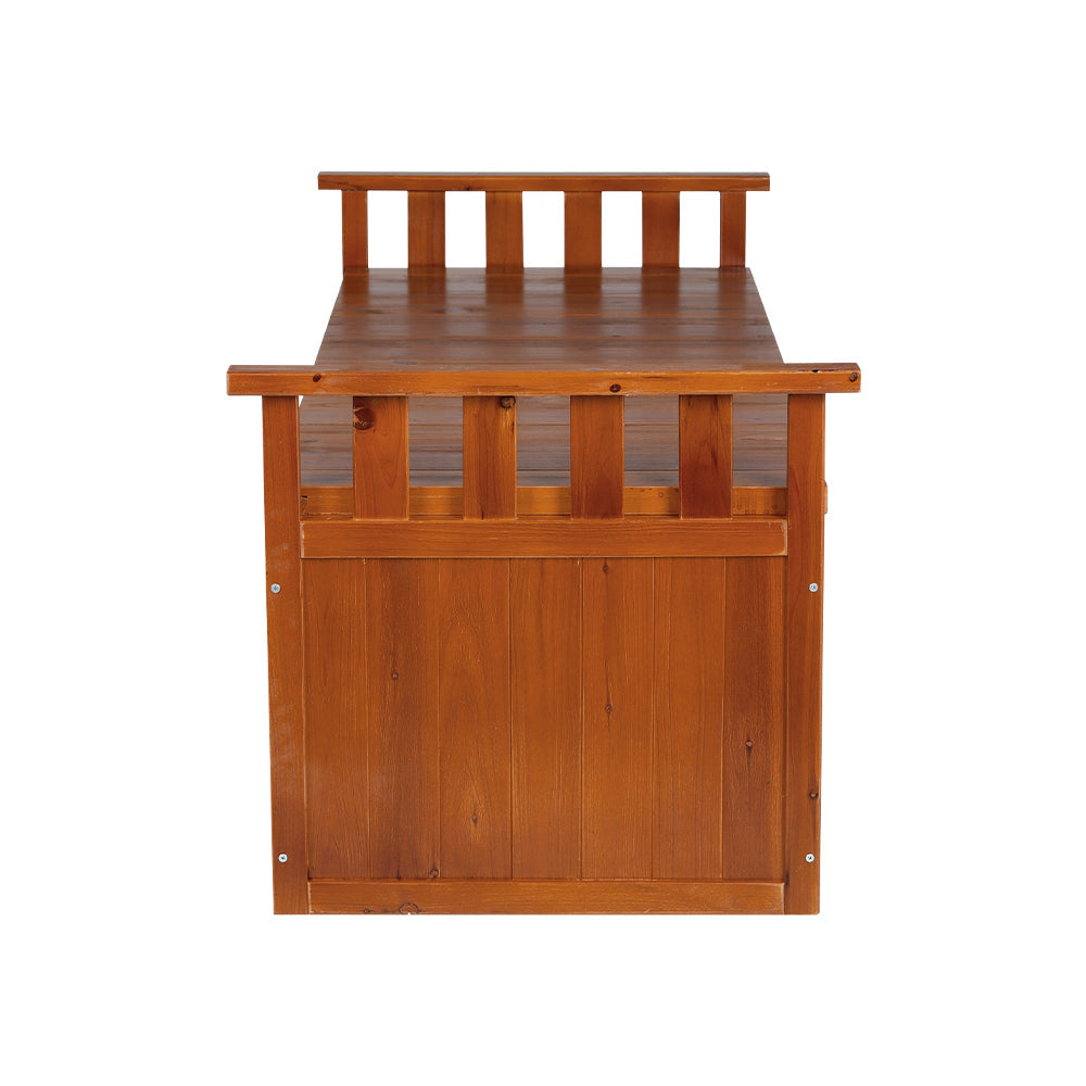 Revere Outdoor Storage Bench Box 129cm. Natural Finish
