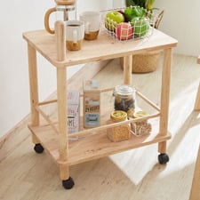 Aiko Rubberwood Trolley
