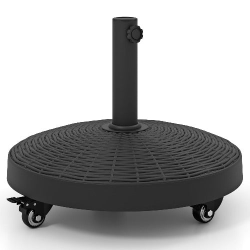 Round & Square Resin Umbrella Bases w/Lockable Wheels