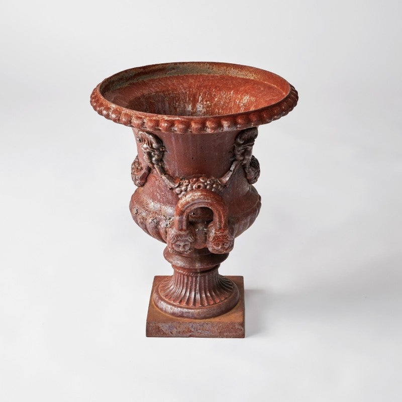 Ferrara Cast Iron Garden Urn. Colours. HOLD