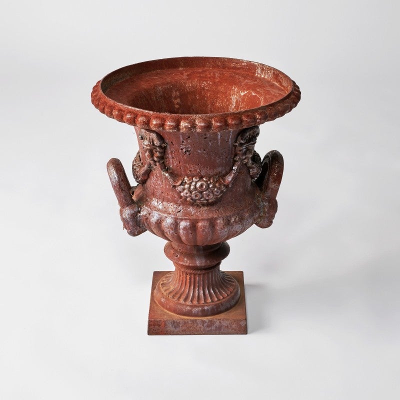 Ferrara Cast Iron Garden Urn. Colours. HOLD